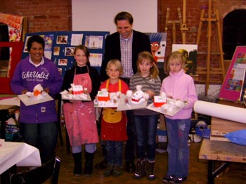 Weihnachtswerkstatt 2008 in der Kunstschule in Norden